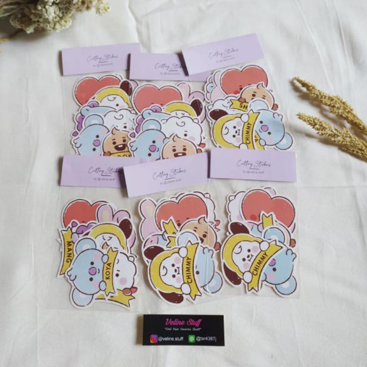 

[Original] CUTTING STICKER BT21 SET B