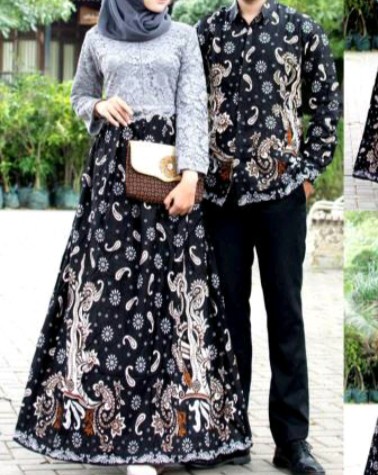 New 5 Varian Warna & Busui Batik Solo_gamis Brokat Motif Keris 2626