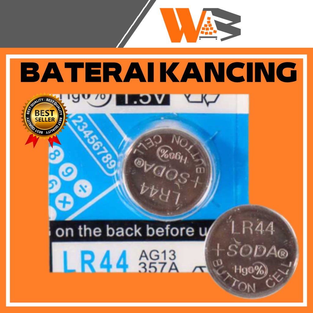 COD Baterai Kancing Jam Tangan Lithium Ag13 Lr44 L1154 357 A76 1.55V (1 Pcs) C78