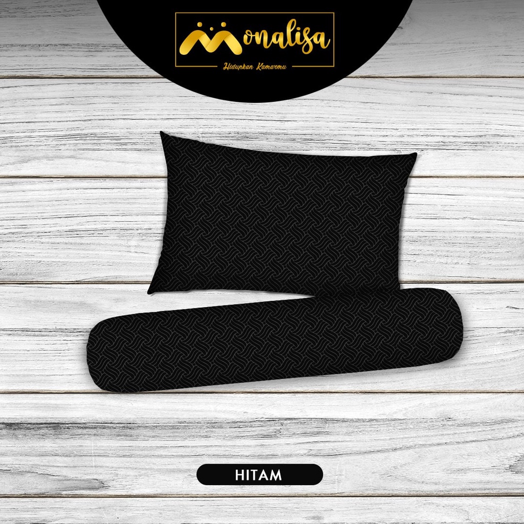 Monalisa Emboss Sprei Uk 90/100/120 - Hitam