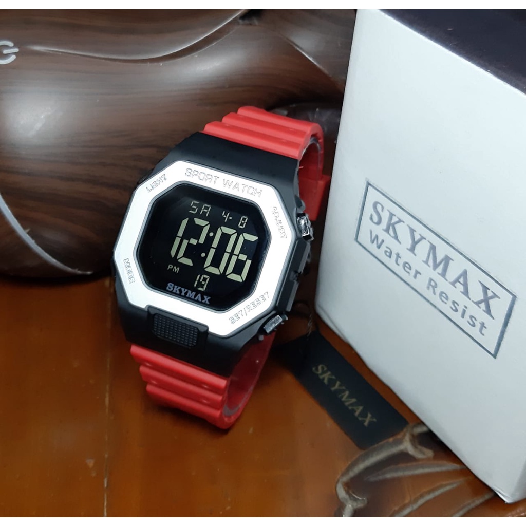 Jam tangan pria &amp; wanita SKYMAX ORIGINAL WR tahan air 3ATM bisa dipake berenang