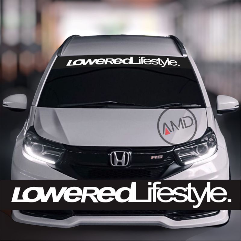 Sticker Stiker Mobil Kaca Depan Belakang Aksesoris Variasi Mobil LoweredLifestyle