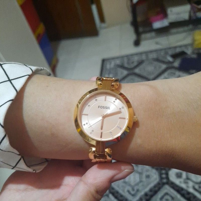 Preloved Fossil Rosegold BQ3206