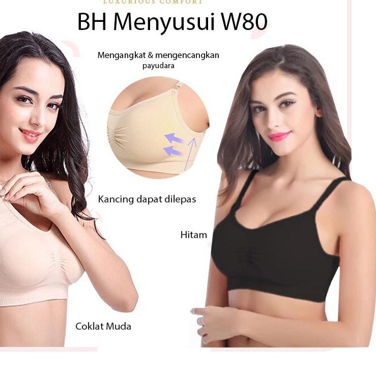 F45❅ BRA MENYUSUI SEAMLESS LEMBUT TALLY W80 BH BUSUI TANPA KAWAT BUSA TIPIS TREN MASA KINI