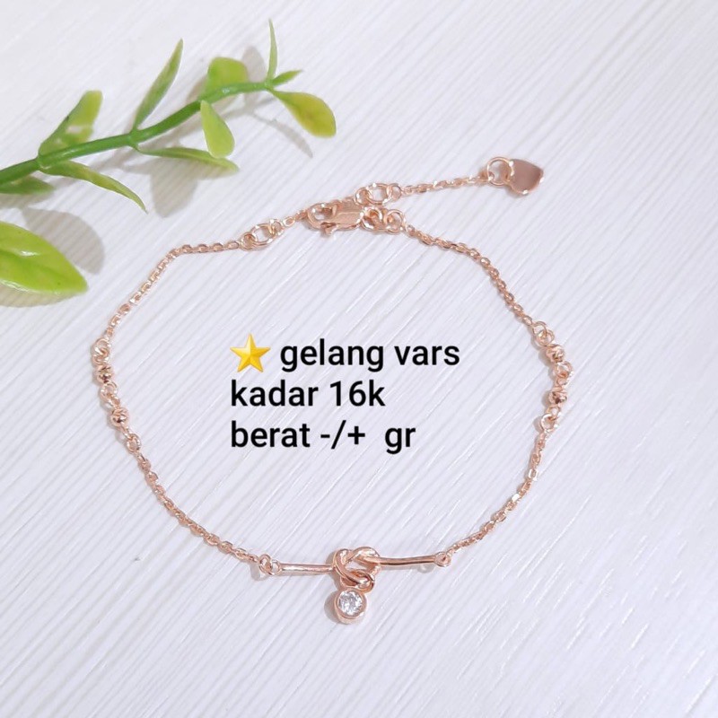 Gelang emas asli kadar 700 16 karat fashion hwt gold