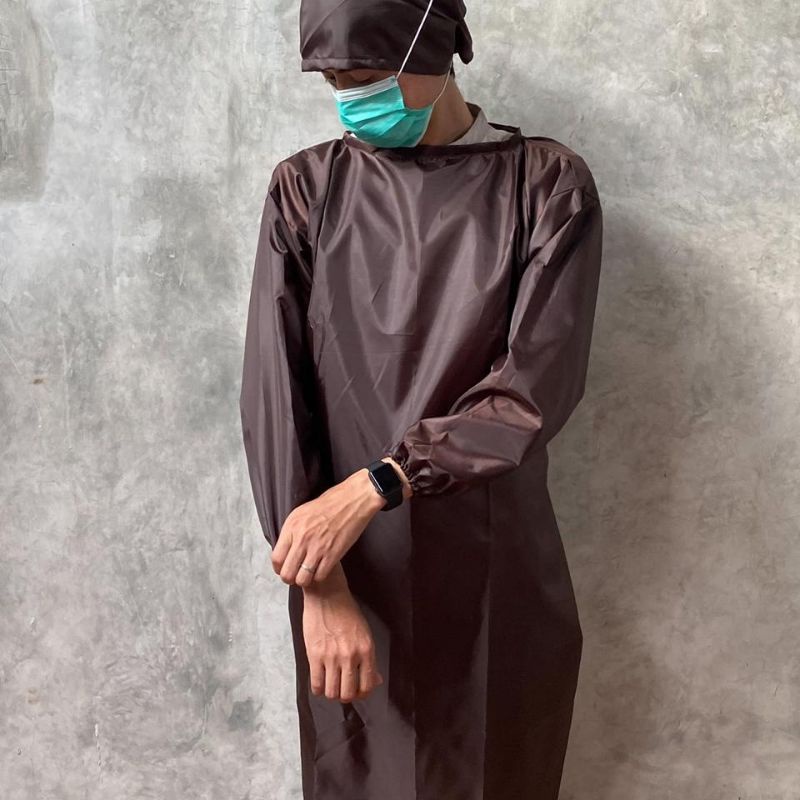 SURGICAL GOWN AMERICAN DRILL | BAJU OPERASI | GOWN APD | GOWN MEDIS -GRATIS BORDIR NAMA//LOGO MIN 10