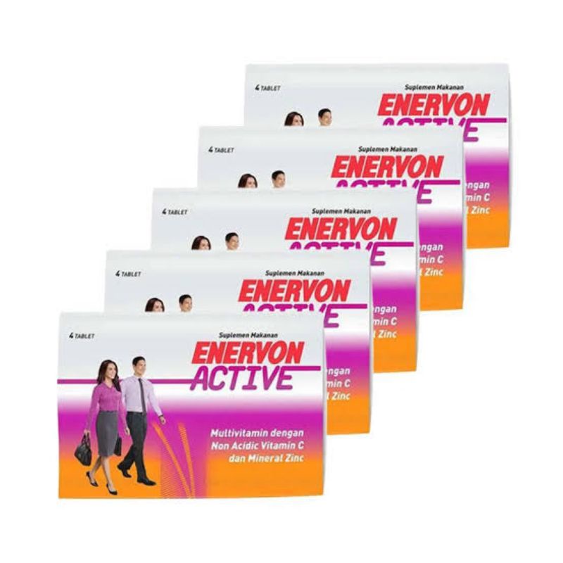 Enervon Active 4s / Vitamin dan Mineral / Suplemen Kesehatan / Suplemen Daya Tahan Tubuh