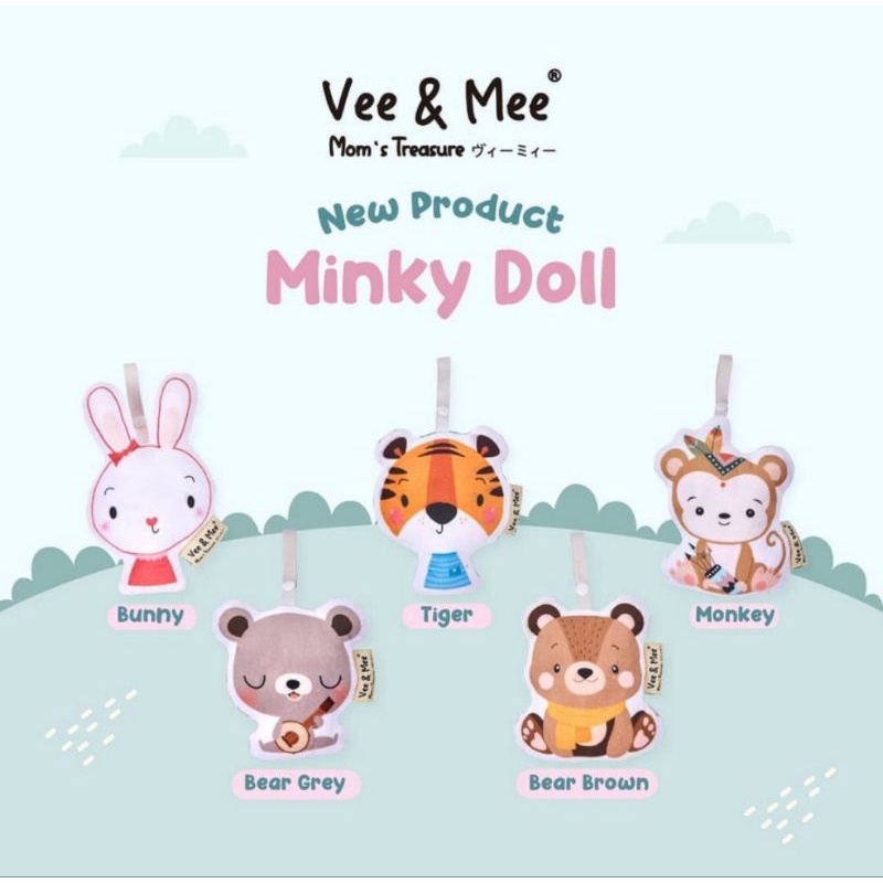 Vee &amp; Mee Minky Doll - Boneka Gantungan Stroller/Box Bayi