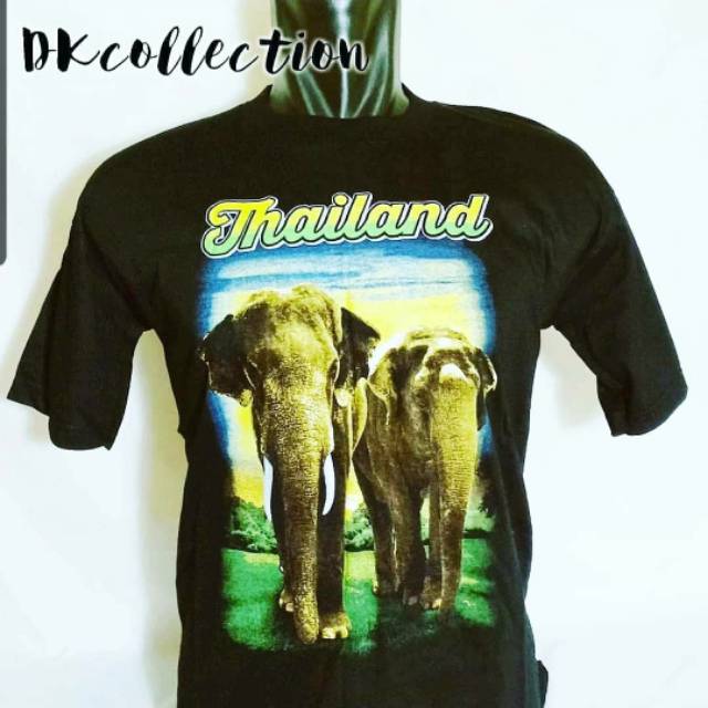 BAJU THAILAND HITAM SOUVENIR BAJU BANGKOK SOUVENIR KAOS THAILAND HITAM KAOS BANGKOK HITAM