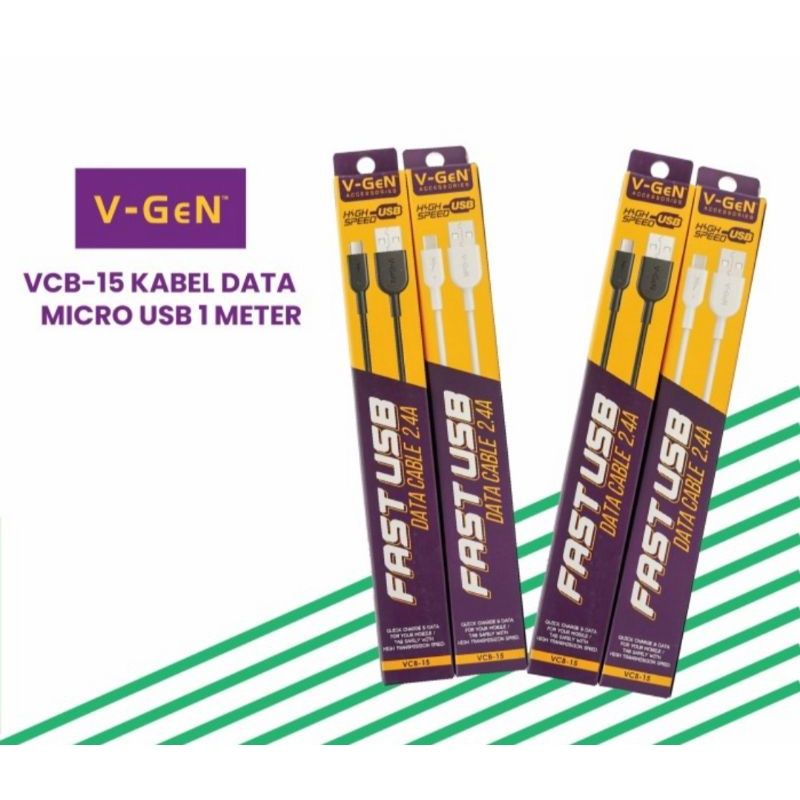 Jual Kabel Data Micro Usb Vgen Vcb Dan Vcs Fast Charging Shopee