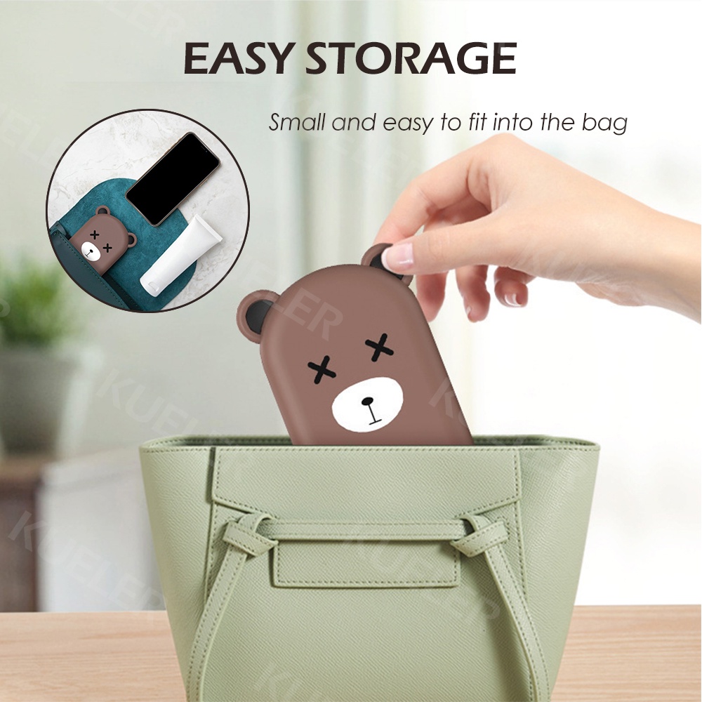 Cellphone Stand Cute Cartoon Bear Portable Foldable Lifting Mobile Phone Stand Desktop Cellphone Holder