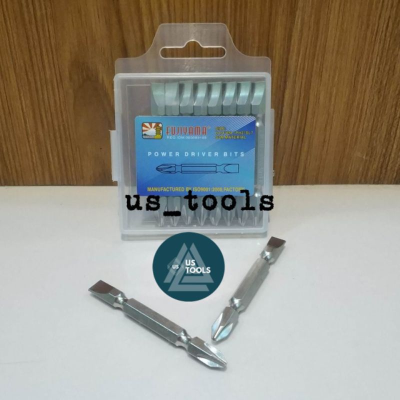 MATA OBENG GYPSUM BOLAK BALIK / SCREW DRIVER BIT MAGNET ANGIN GYPSUM PH2xSL7 (+)(-) plus minus