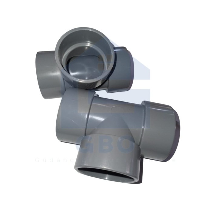 RUCIKA - TEE (D) 4" x 1 1/2" / PERTIGAAN PIPA / FITTING PIPA
