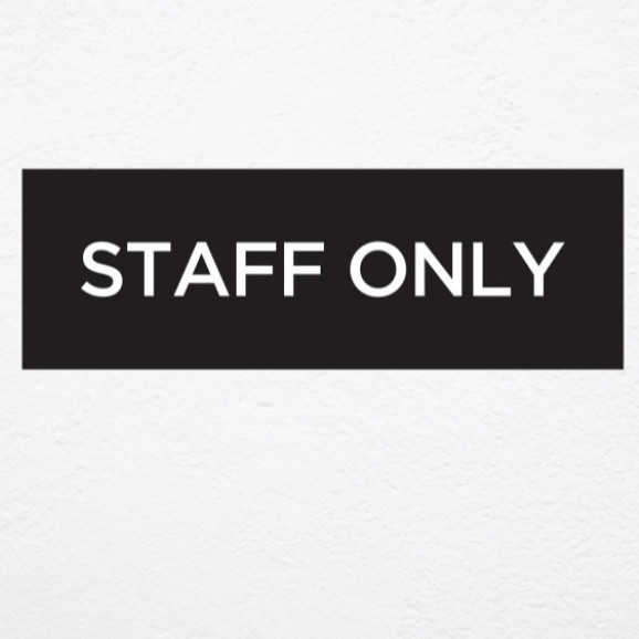 

Staf Only Sign Board Label acrylik Stiker Cuting & TIMBUL - dasar putih Stiker Cuting Keren