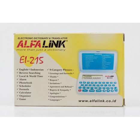 ALFALINK EI-215 - KAMUS ELEKTRONIK