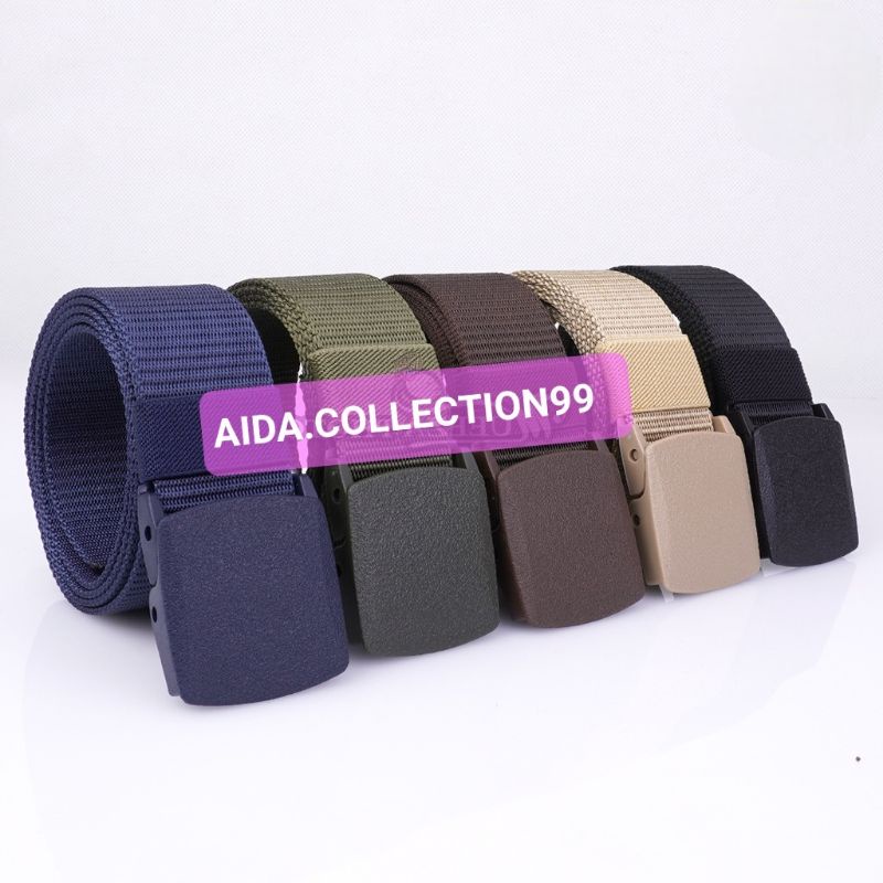 IKAT PINGGANG PRIA CANVAS TACTICAL MILITARY BELT/SABUK PRIA/GESPER PRIA/REALPICTPANJANG 120cm