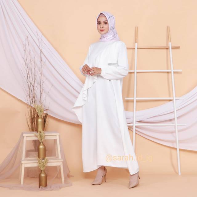 Gamis Lebaran/Baju Ihrom wanita/Gamis Putih