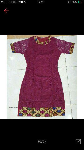 Couple Keluarga Dress Batik Solo Asli Mix Brokat Mama Papa Anak Dijual Terpisah M L Xl Xxl 4l 5l