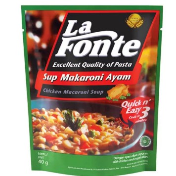 

Lafonte Sup Macaroni Ayam 40gr