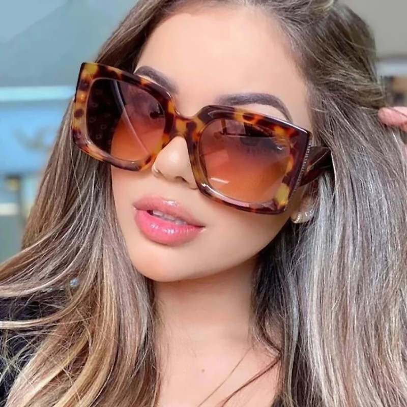 2021 European and American trend big frame square ins modern men's and women's sunglasses