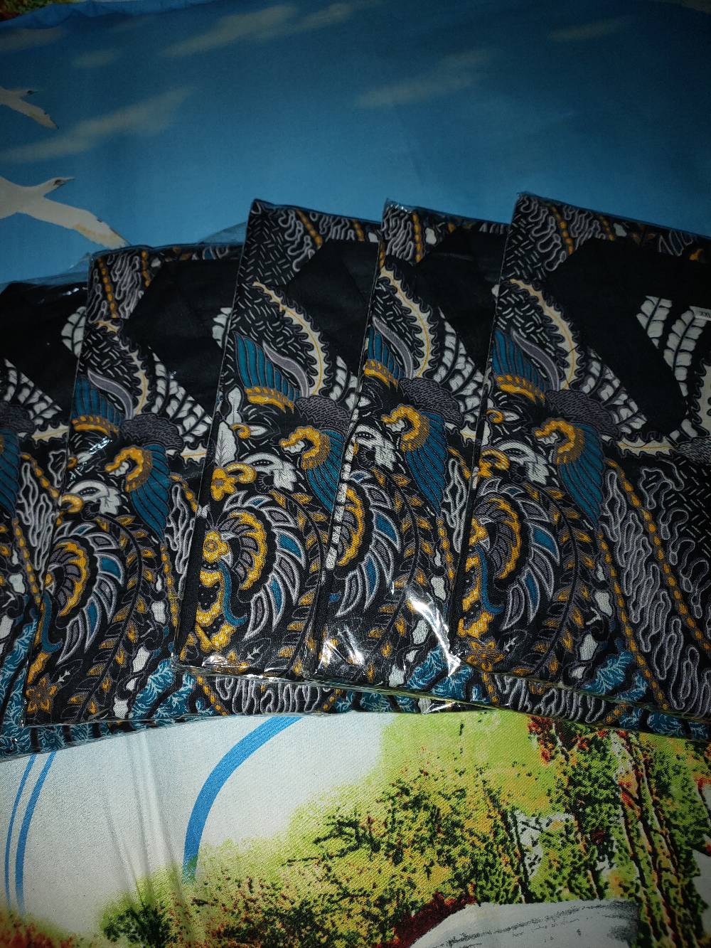 Batik Couple Keluarga Sania Ruffle Ori Ndoro Jowi Dnt Motif Madu
