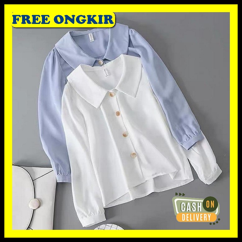 Kemeja Wanita Murah Lengan Panjang Kekinian Remaja Premium Kotak Kotak Flanel Oversize Korea R0N2 Cr