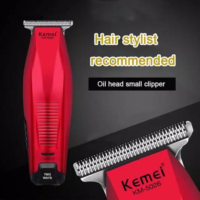 Hair clipper kemei km-5026 mesin cukur potong rambut cas cukuran charger