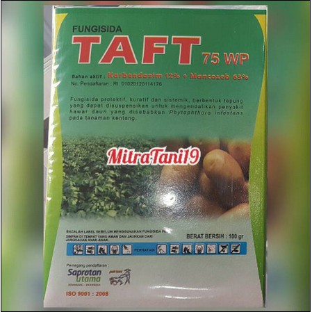FUNGISIDA TAFT 75 WP 100 GRAM - PAK TANI