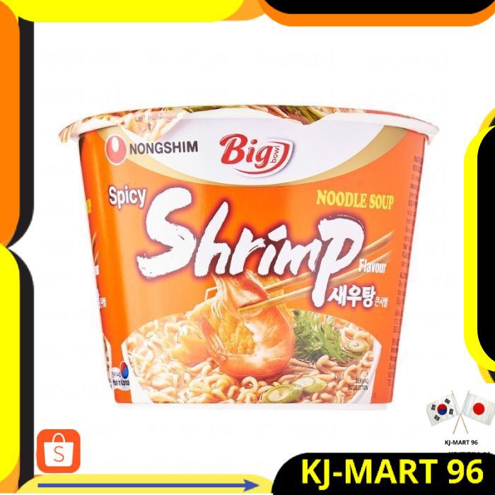 

KOREAN FOOD/MAKANAN KOREA/MIE KOREA NONGSHIM BIG SHRIMP BOWL NOODLE SOUP FLAVOUR-MIE RASA UDANG