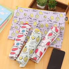 

Map Kulit Motif Buah Fruits Colorful Pouch Cute Document Bag OrganizerJE218