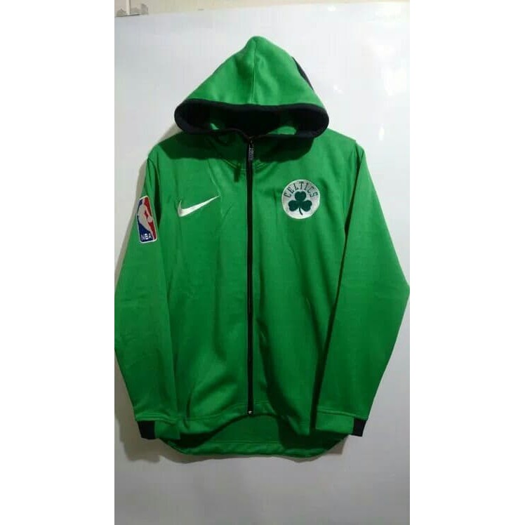 Jaket basket nike hoodie BOSTON CELTIC hijau