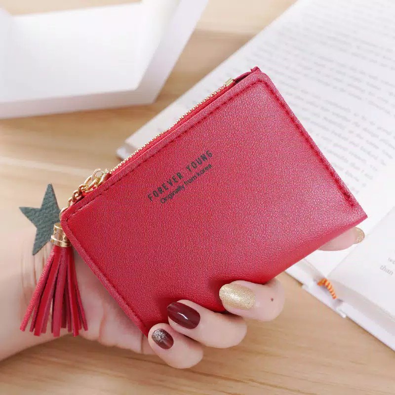 ( GS ) DOMPET LIPAT MINI PEREMPUAN / DOMPET MINI STAR CHAIN