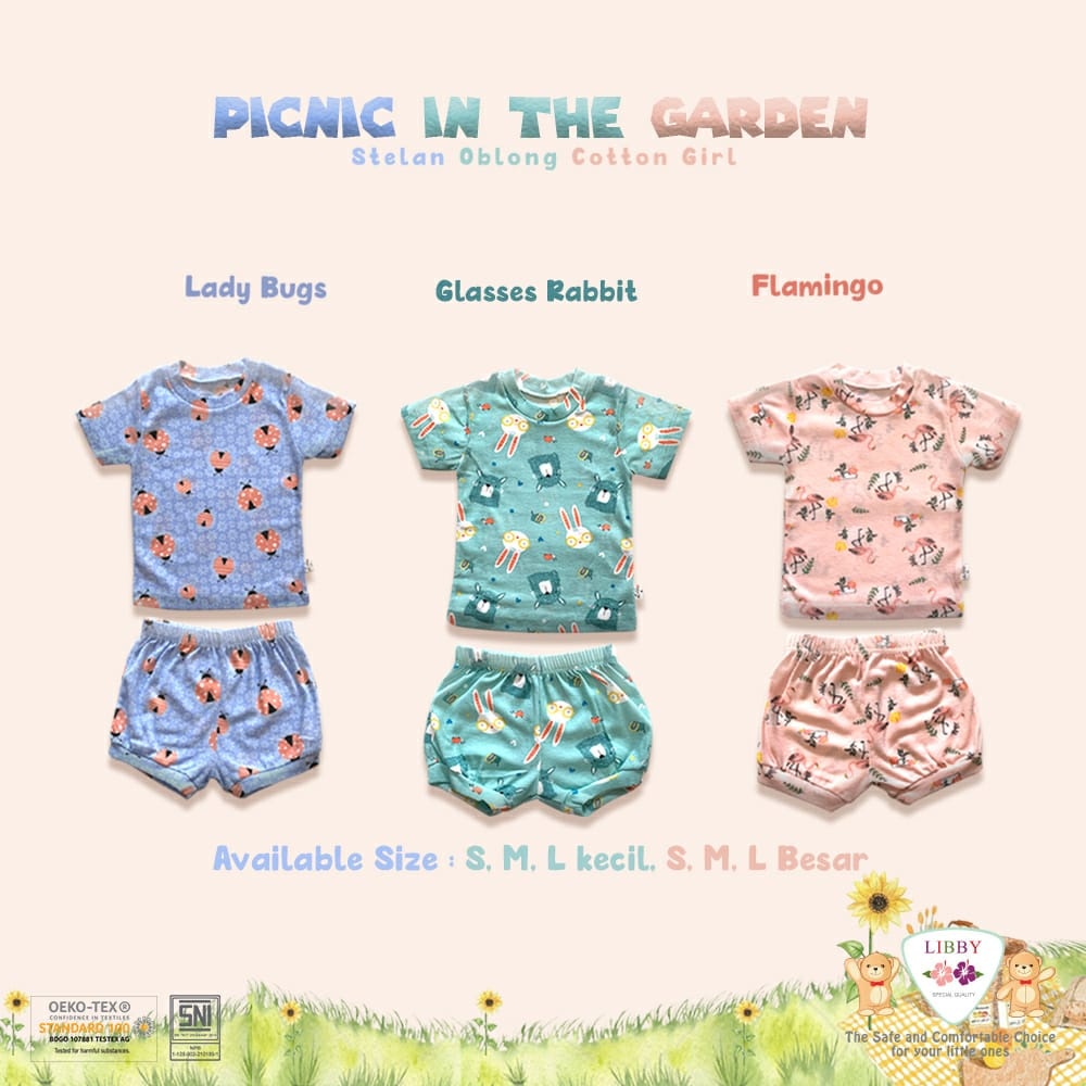 Setelan oblong tipis Libby girls