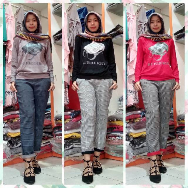 Setelan Celana Burberry/ Set Burberry by Anis Collection