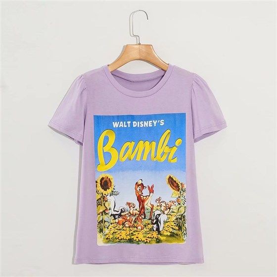 Purple Bambi Disney T-Shirt