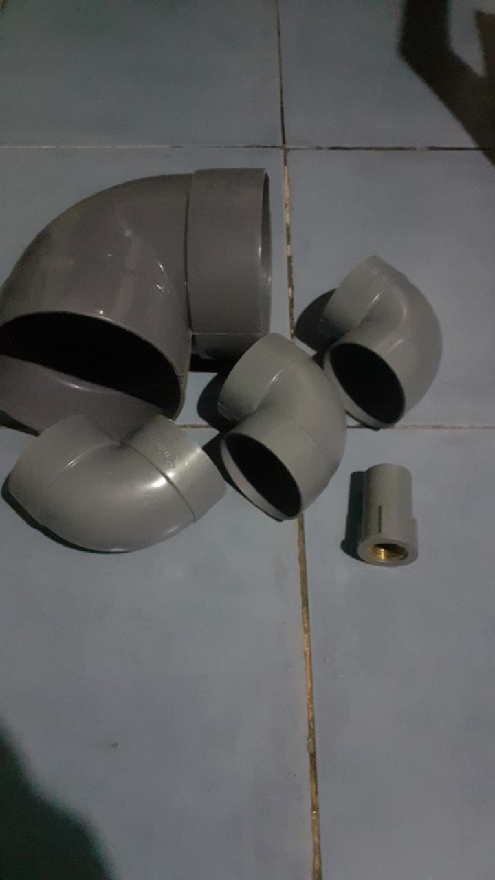 Knee 2 Inchi Trilliun - Elbow Keni Bengkok Sambungan Paralon Pipa Pvc