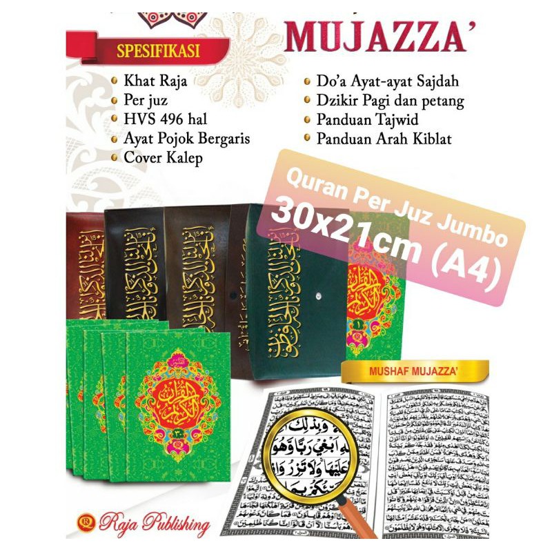 COD - Al quran mujazza per juz (1-30) ukuran jumbo A4