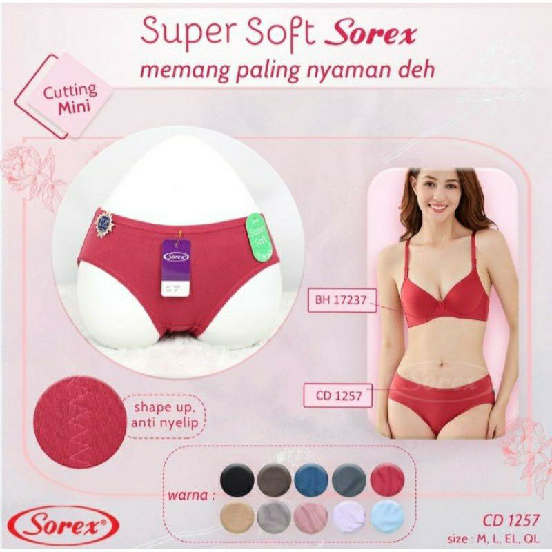 CELANA DALAM WANITA MINI MODEL PINGGUL CD SOREX 1257 SUPER SOFT