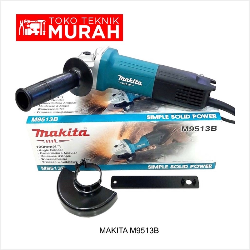 Makita M9513B Mesin Gerinda Gurinda Tangan Angle Grinder M9513 B M 9513B 9513