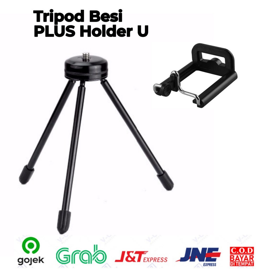 Trend-TRIPOD MINI BESI Portabel Camera DSLR / Hp Stabil &amp; Kuat