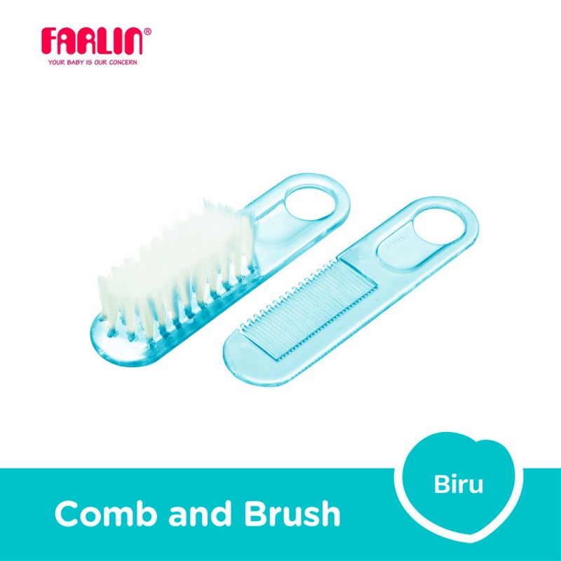 Farlin Comb and Brush / Sisir Bayi Set Isi 2 Pcs