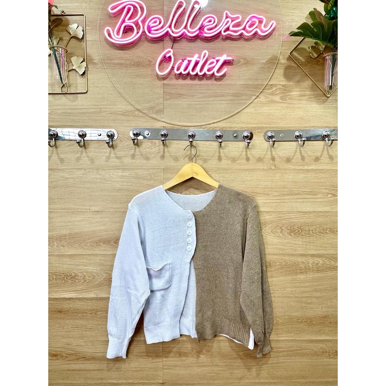 Belleza outlet baju rajut Cardigan rajut atasan wanita elery knite Cardy