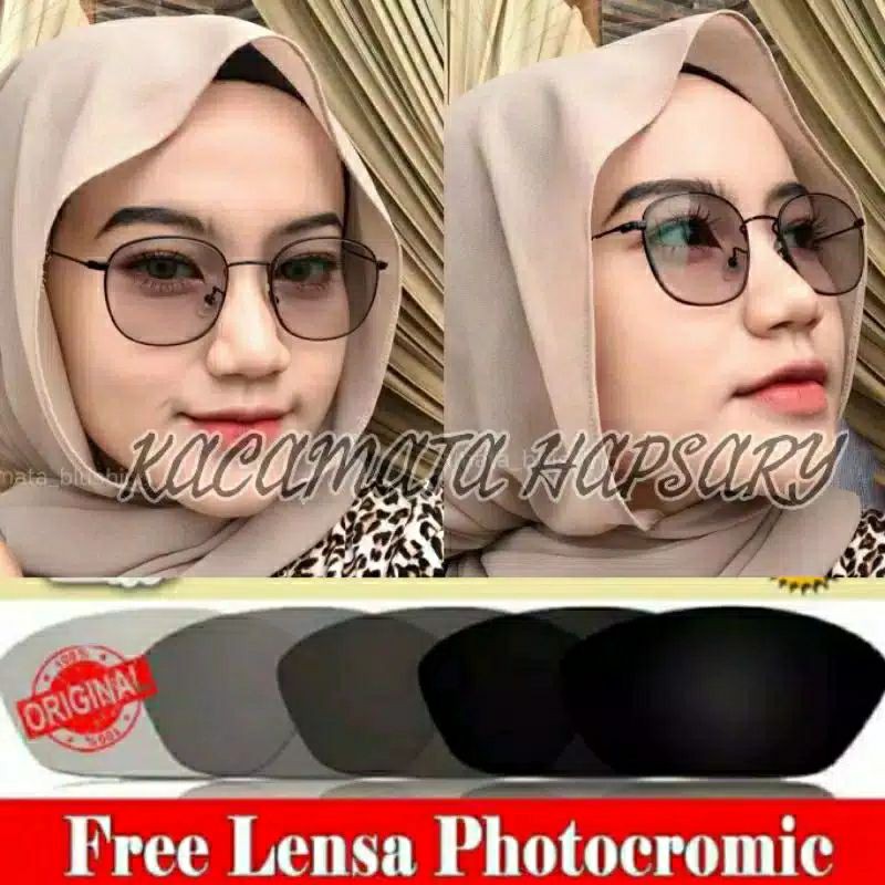 Frame Kacamata Minus | Kacamata New Ursula Kotak | Paket Lensa Photocromic