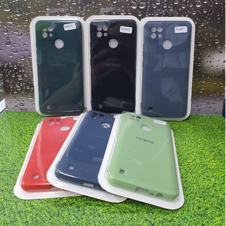 SOFTCASE REALME C21 SILICONE WARNA REALME C21 TERBARU