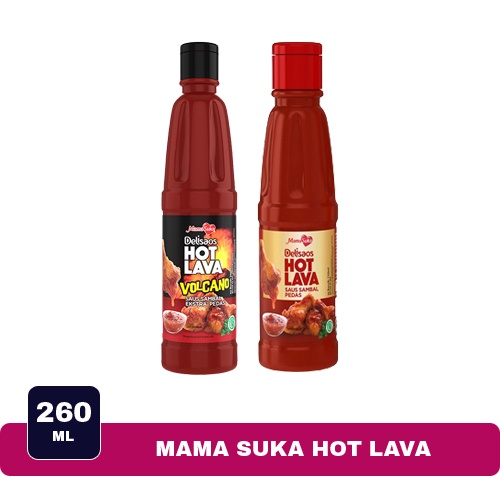 Mama Suka Hot Lava Volcano Saus Richeese Factory 260 ml