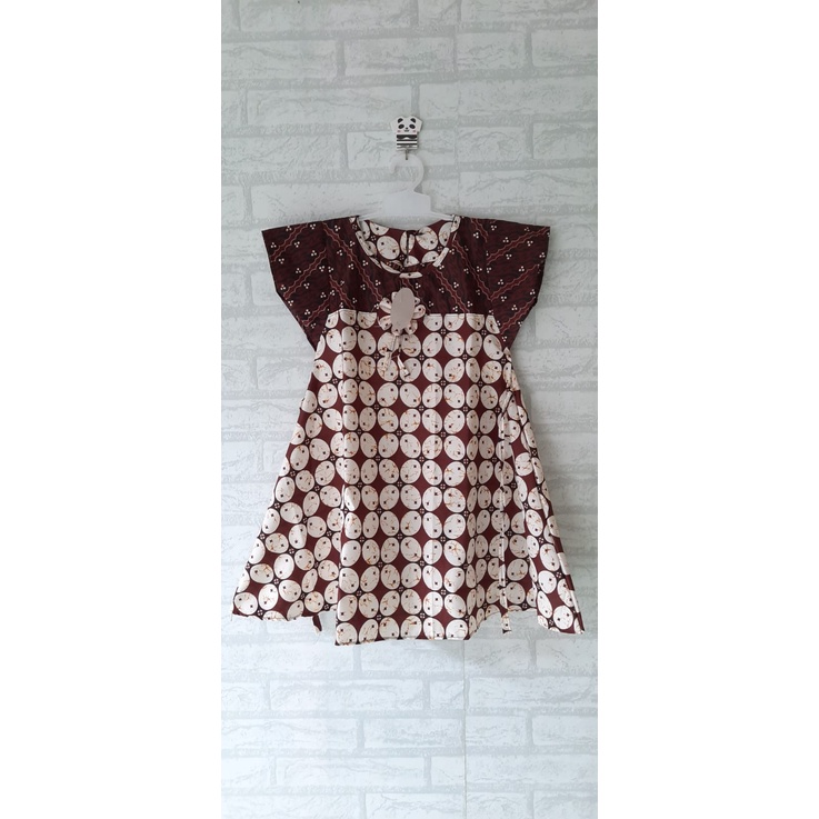 Dress batik anak size S usia 2,5 th - 4th