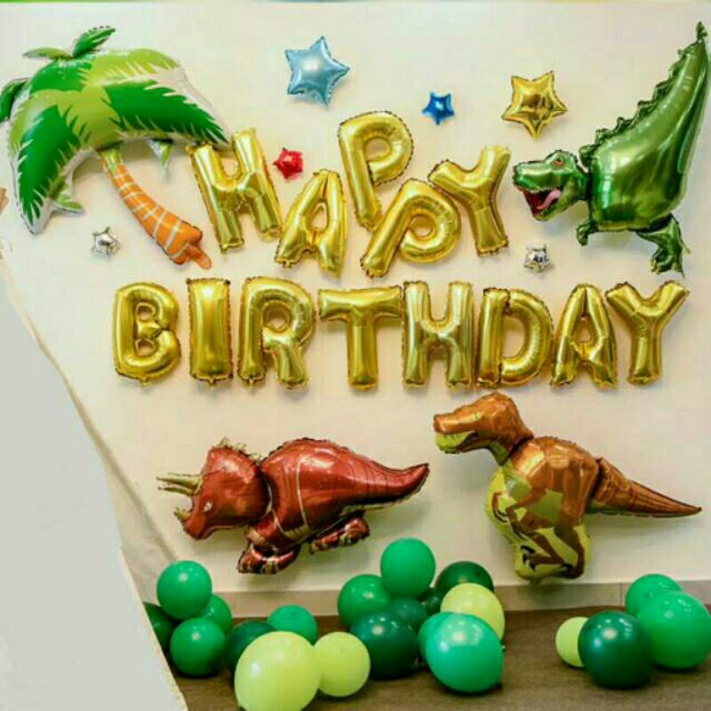 Paket Dekorasi Dinosaurus/dekorasi ulang tahun