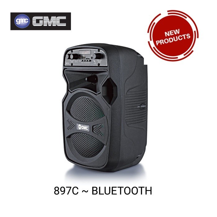 SPEAKER MULTIMEDIA BLUETOOTH GMC 897C / 897 C 6.5 INCH - GARANSI RESMI