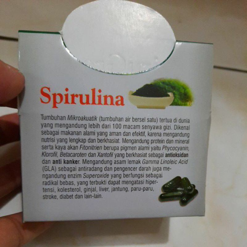 SPIRUGREEN | Kapsul Spirulina Bisa Dikonsumsi / Untuk Masker Wajah  Spirulina Terbaik - Samsmedia