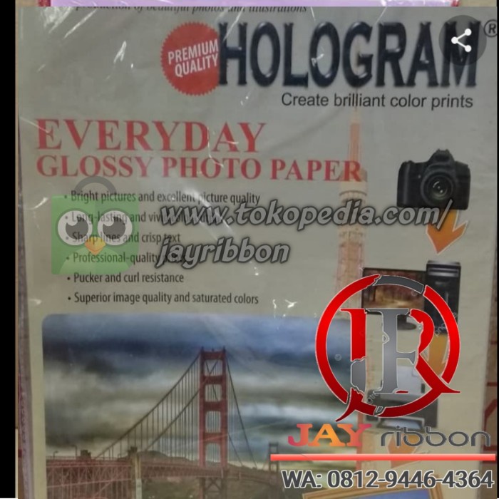 

(DISKON TERMURAH) Glossy photo paper A4 230gsm hologram -Isi 20 lembar…